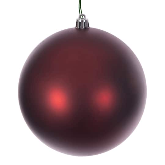 Vickerman Crimson Red Matte Ball Christmas Ornaments